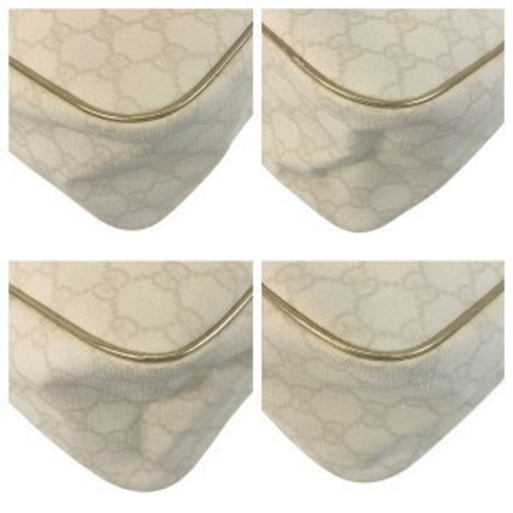 GUCCI white gold GG Supreme canvas handbag - Picture 3 of 10